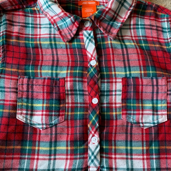 Joe Fresh, Girls Plaid Night Dress, size L (10-12) - Picture 3 of 5